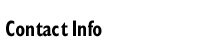 Contact Info